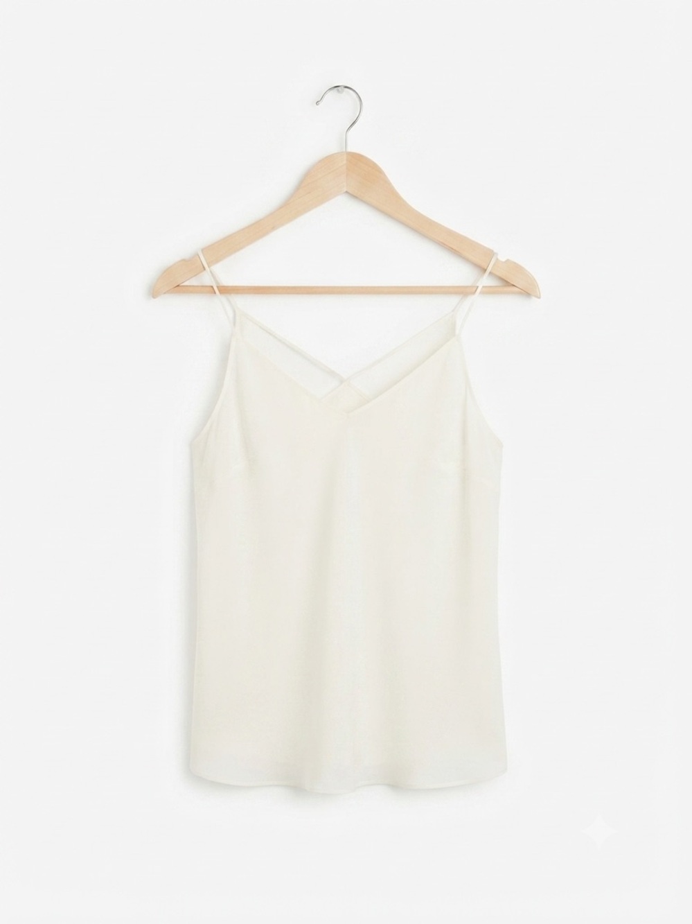 Babaton White Minimalist Strappy Cami XXS
